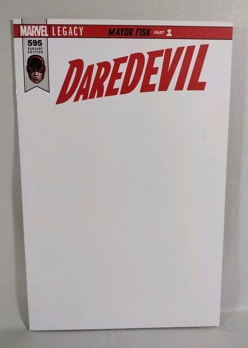 Daredevil #595 (2018) Marvel Blank Sketch Cover Comic New NM