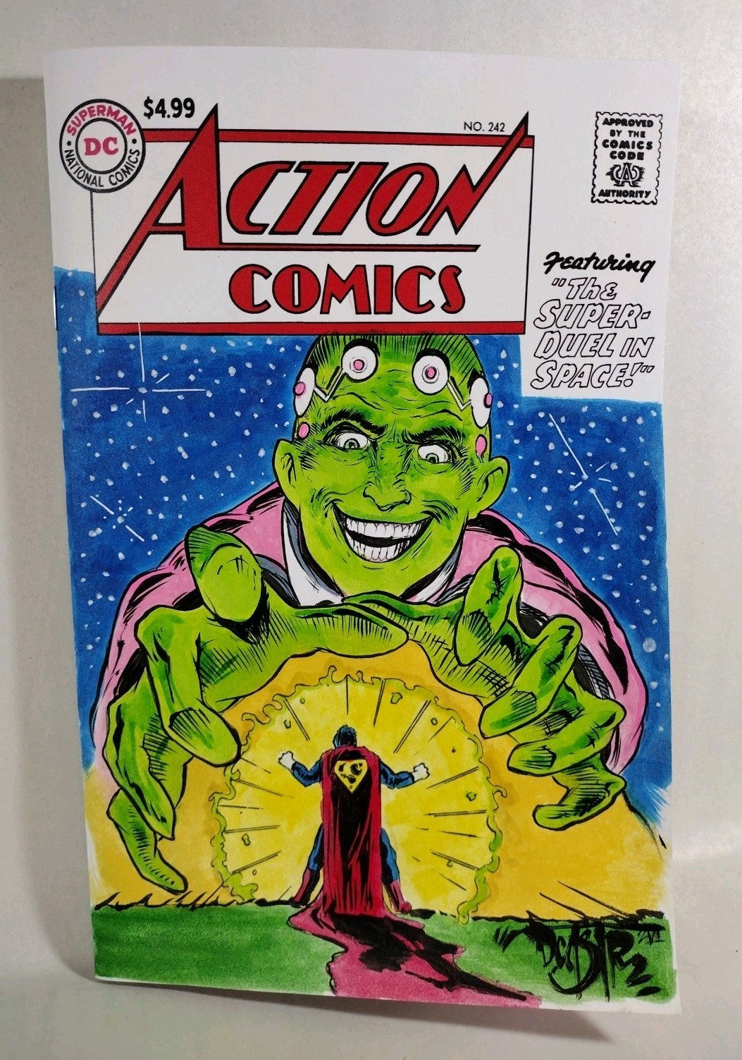 Action Comics 242 Facsimile Ed 2026 DC Comic Sketch Cover W DCastr Original Art