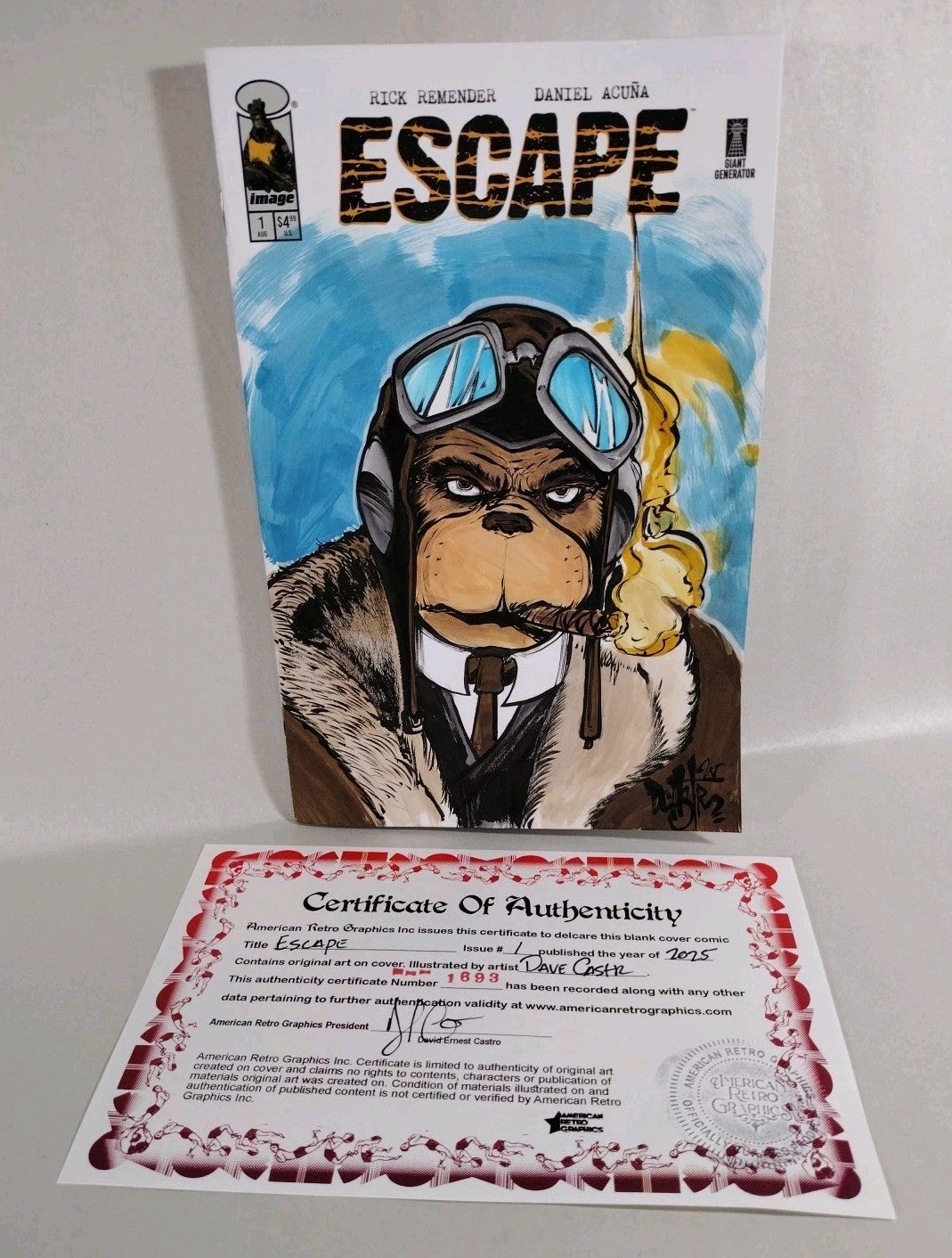 Escape #1 (2025) Image Comic Sketch Cover Variant W Original Dave Castr Art