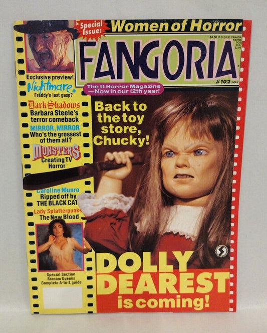 FANGORIA Magazine #102 (1991) Women Of Horror Scream Queens Issue NMOES