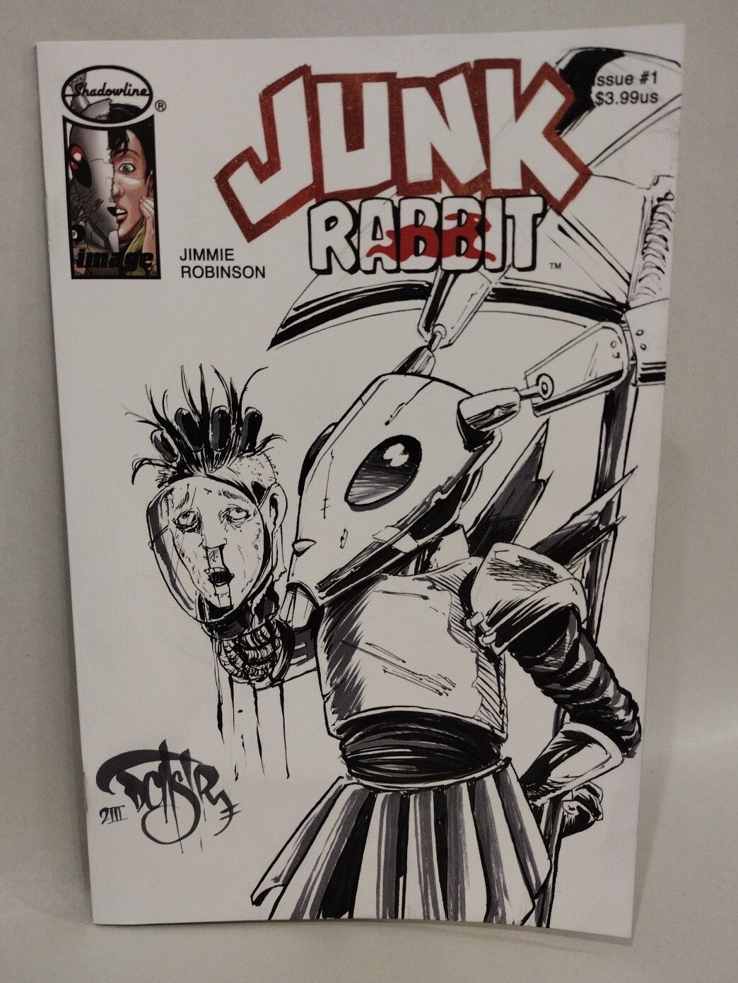 Junk Rabbit 1 (2023) Image Blank Comic Variant W Original Dave Castr Art COA