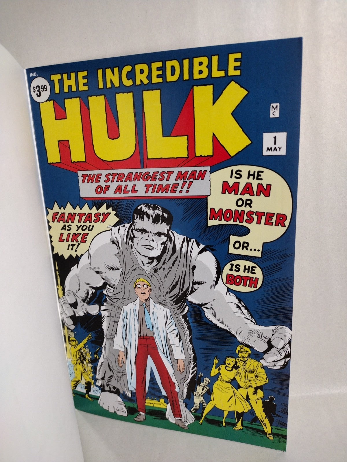 Incredible Hulk #1 (2019) Marvel Facsimile Comic Blank Sketch Variant New NM