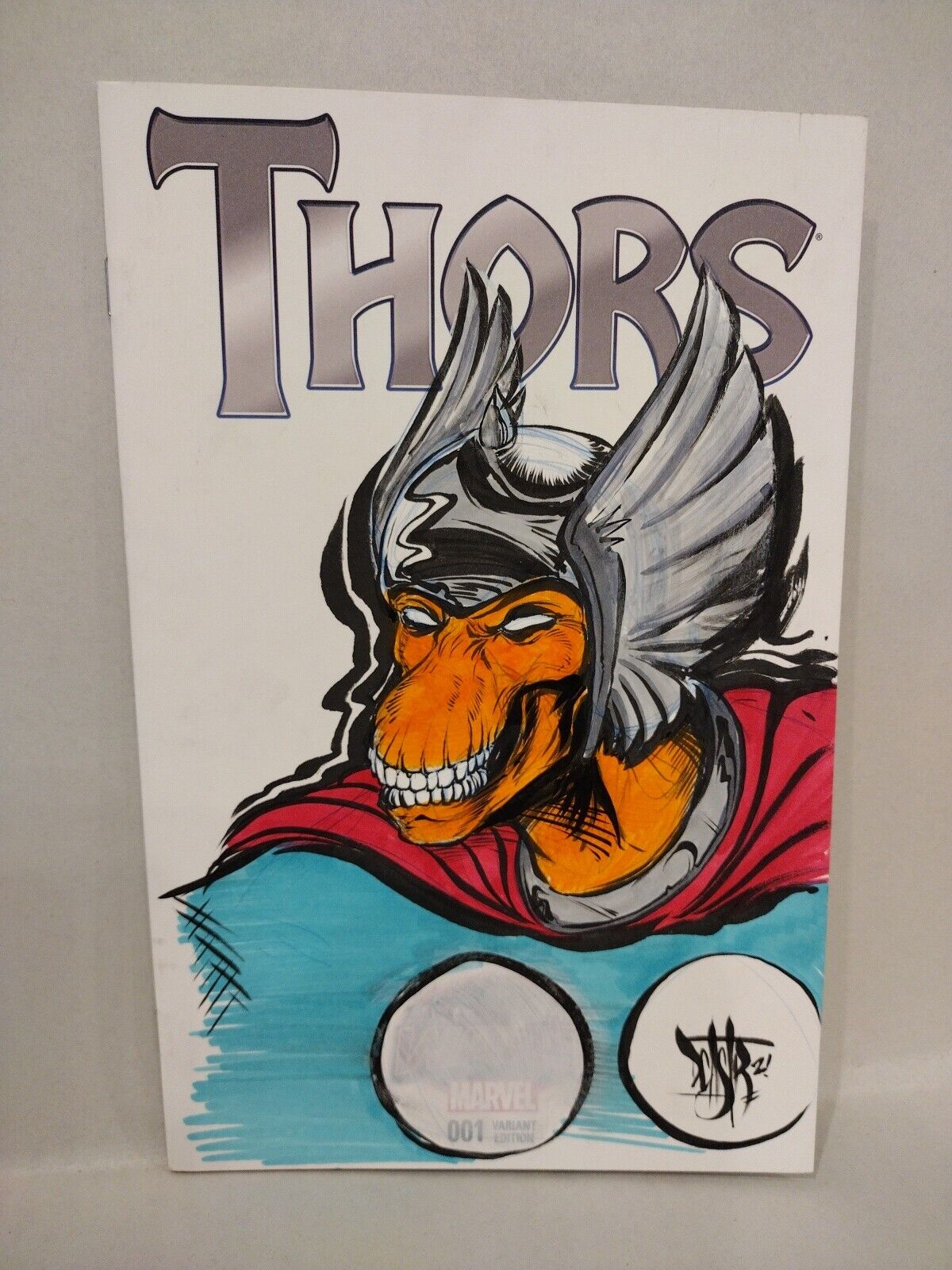 THORS SECRET WARS 1 (2015) Marvel Blank Cover Comic W Original Beta Ray Bill Art