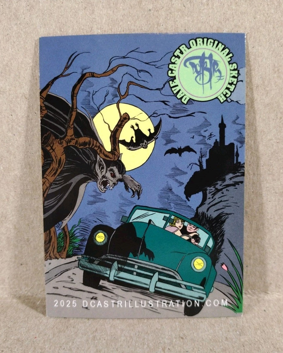 Dave Castr Crusin (2025) OAC Sketch Card W Original Marvel Green Goblin Art 
