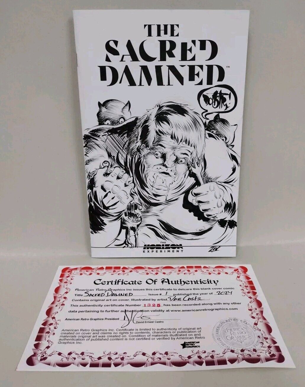 The Sacred Damned #1 (2024) Image Comic Sketch Variant W Original Dave Castr Art