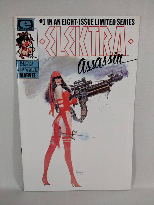 Elektra: Assassin #1 (1986) Marvel Epic Comic Bill Sienkiewicz Iconic Cover NM
