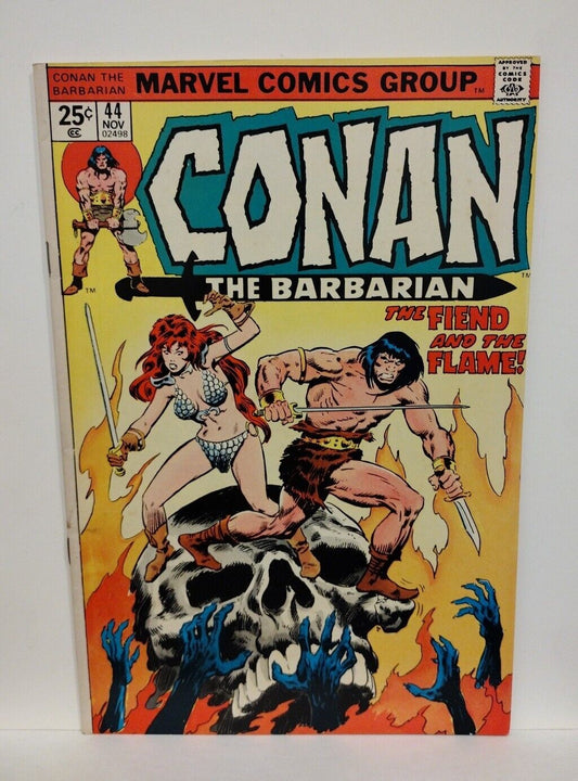 Conan #44 (1974) Bronze Age Marvel Roy Thomas John Buscema Red Sonja VF