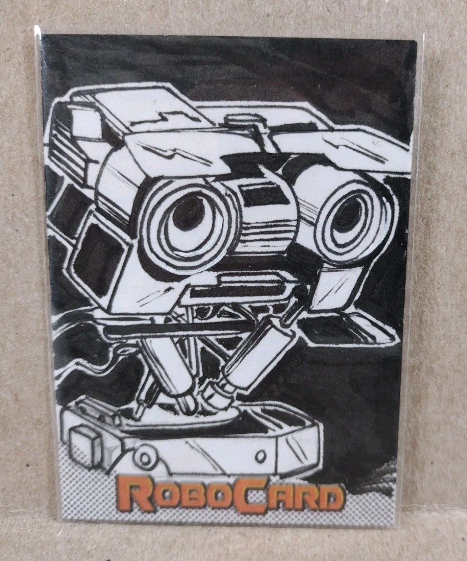 Robocard (2026) ARG Sketch Card W Original Dave Castr Jhonny 5 Art