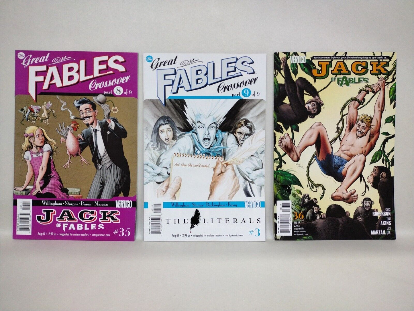 Jack Of Fables (2006) Complete Vertigo Comic Run Set #1-50 # Literals #1-3 VF-NM