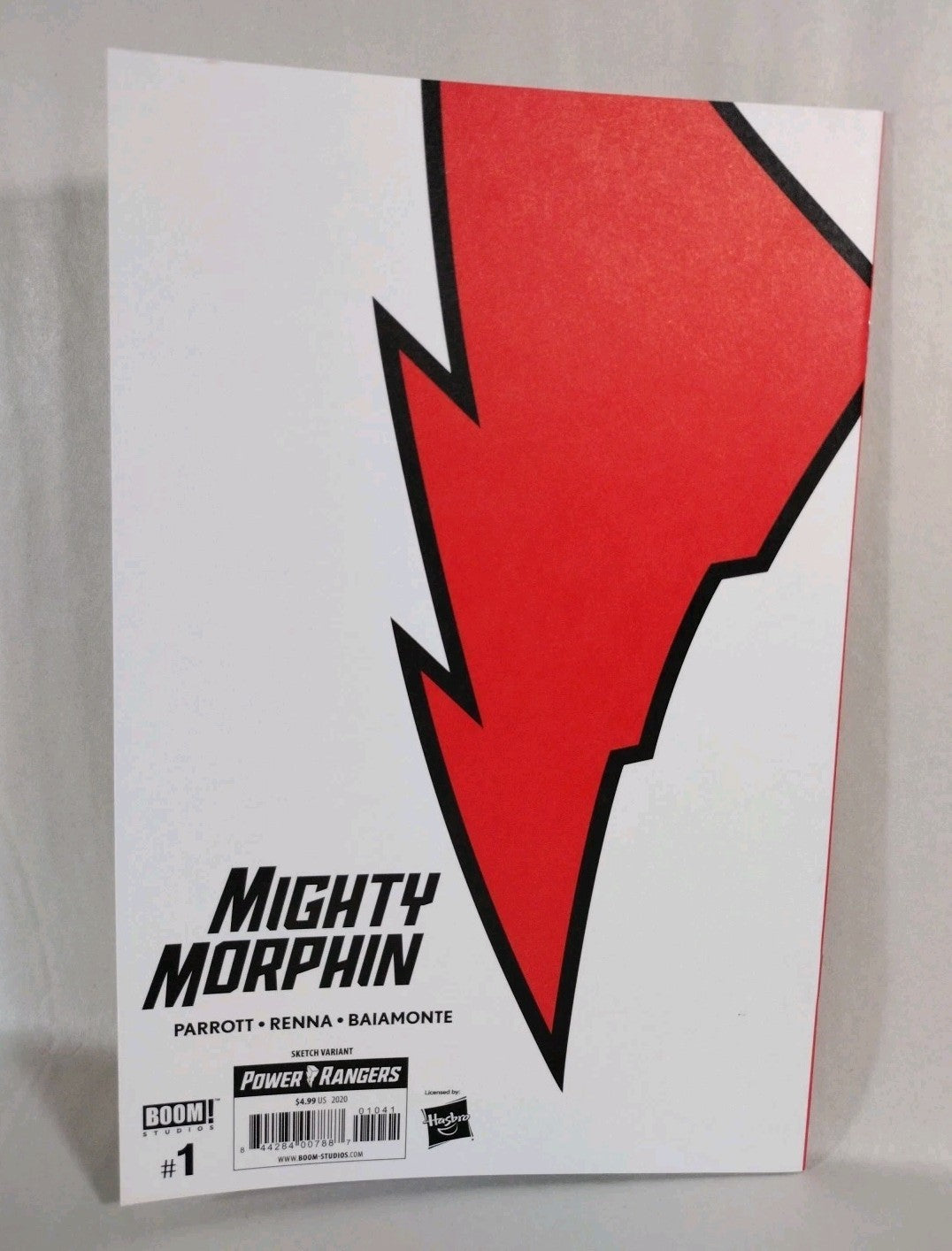 Mighty Morphin #1 (2020) Boom Power Rangers Boom Red Blank Sketch Cover Variant 