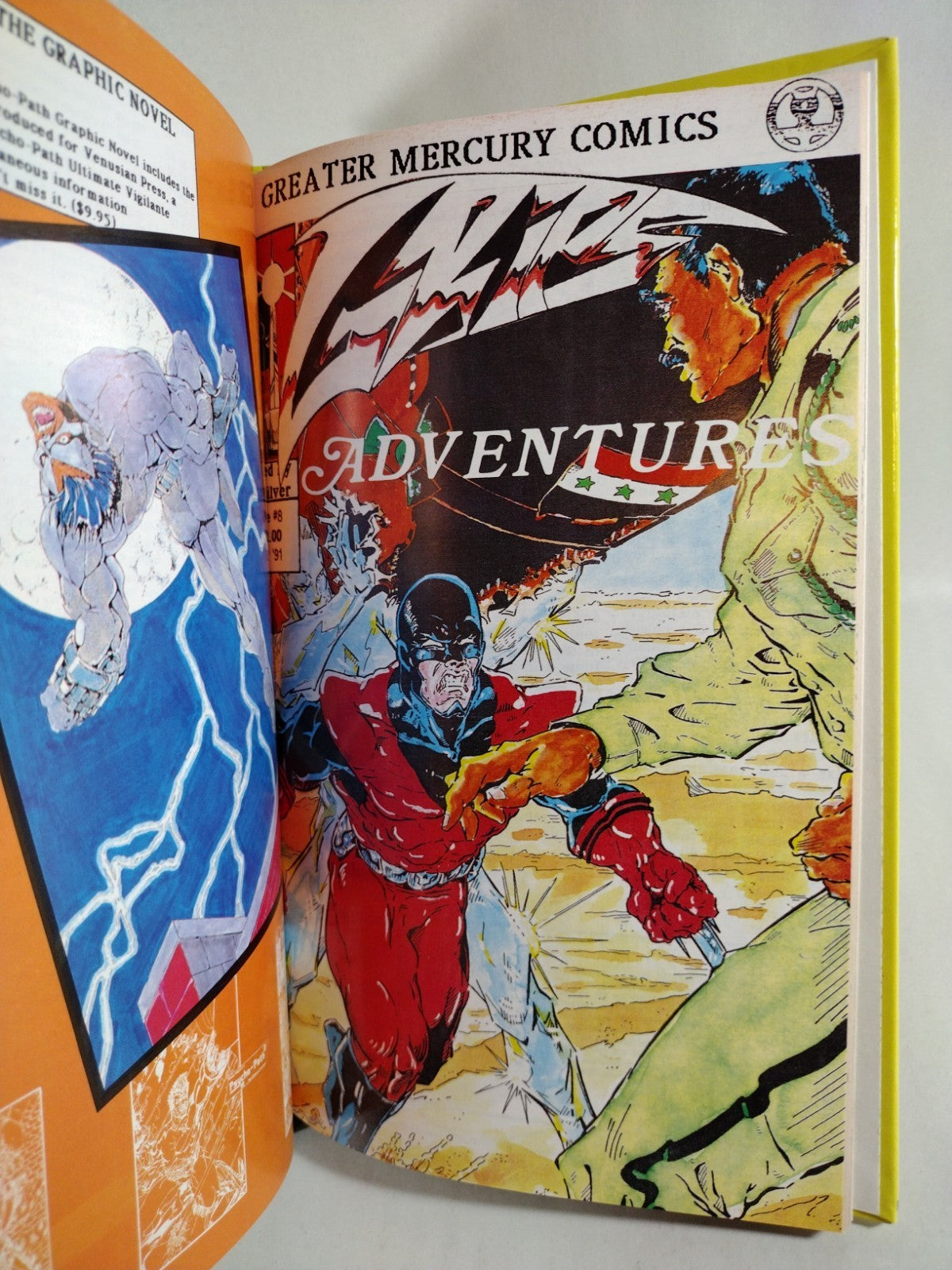 Grips (1986-1990) Custom Bound Silverwolf Comic Omnibus HC ARG DCastr Cover Art