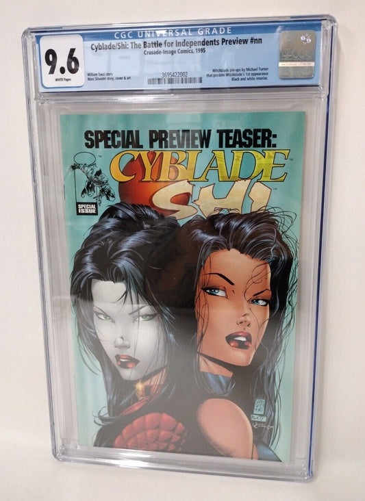 Cyblade/Shi Battle For The Independents Preview CGC 9.6 Witchblade True 1st