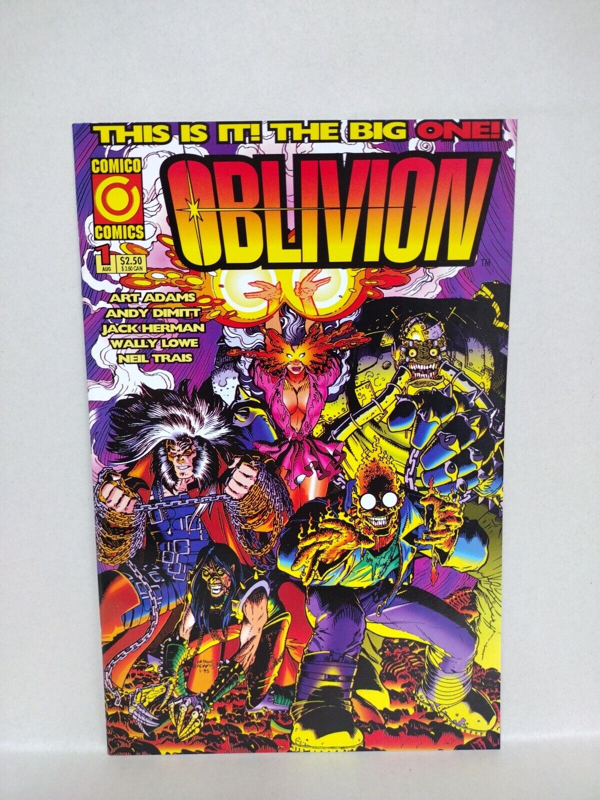 Oblivion (1995) Complete Comico Comic Lot Set Arthur Adams Geoff Darrow Covers