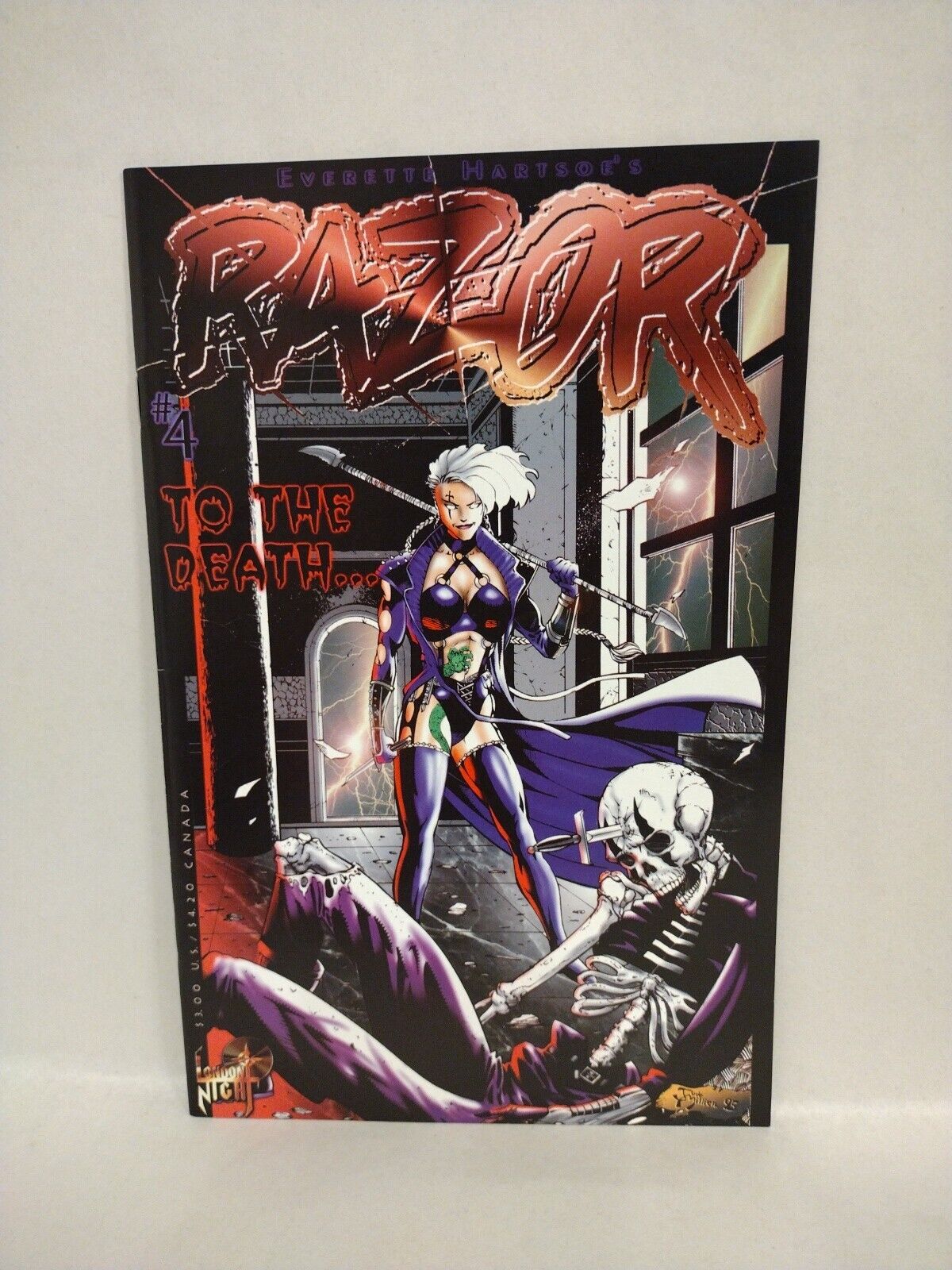 Razor: Burn (1995) London Night Studios #2 3 4 5  Miniseries Comic Lot Set 