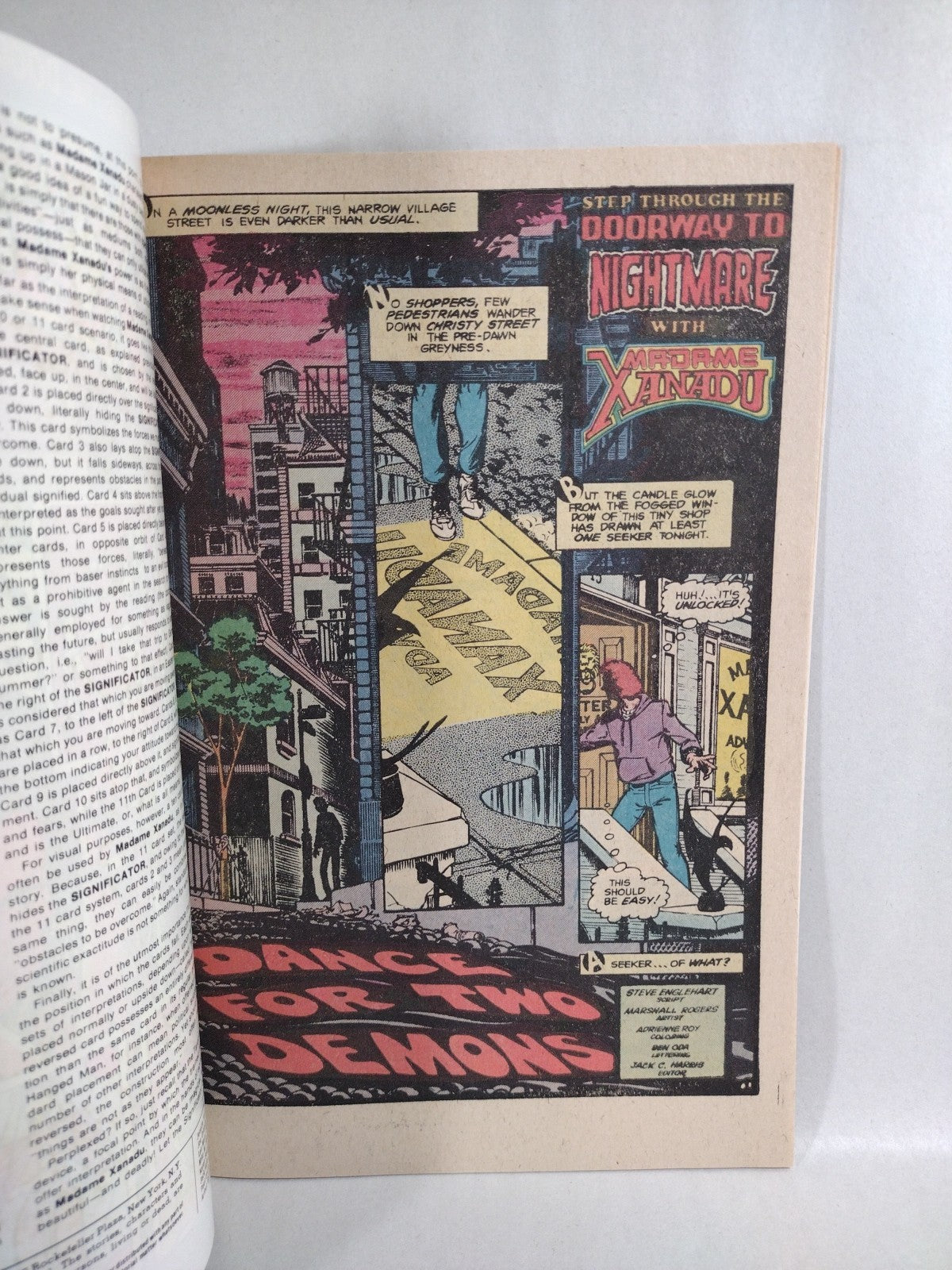 Madame Xanadu #1 (1981) DC Comic W Center-Fold Poster Michael Kaluta Cover VF-NM