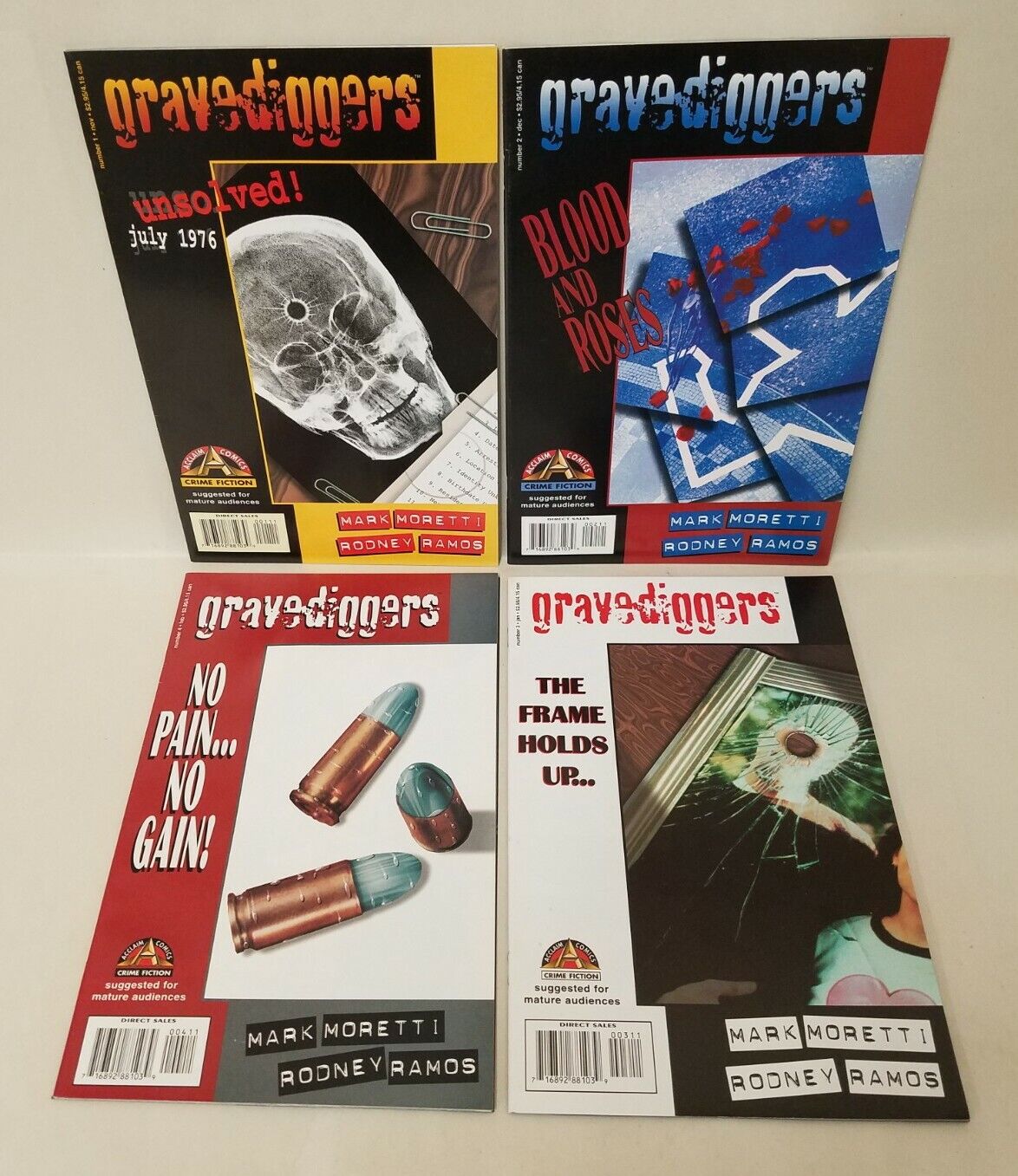 Gravediggers (1996) #1 2 3 4 Moretti Ramos Crime Fiction Acclaim Complete Comic