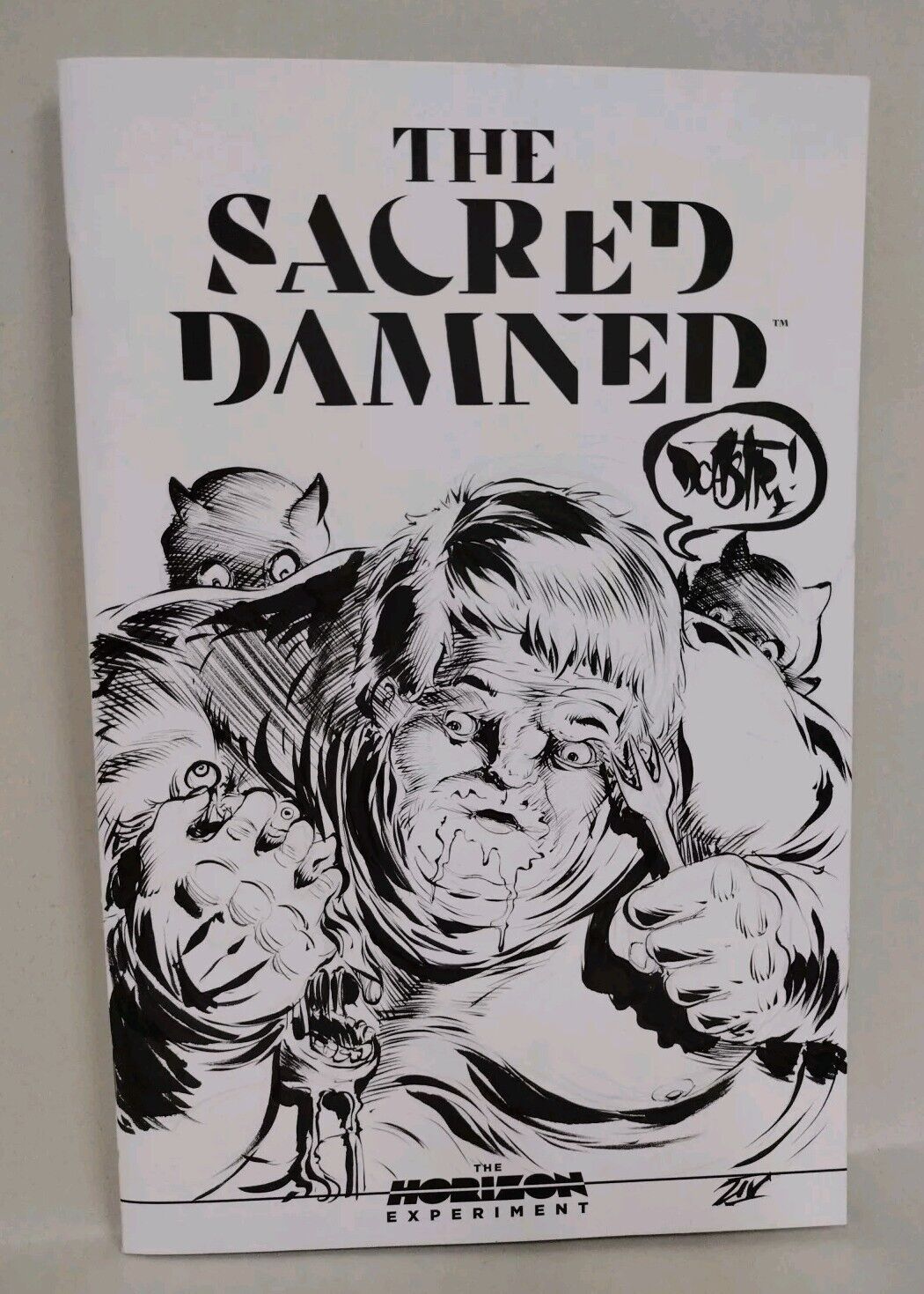 The Sacred Damned #1 (2024) Image Comic Sketch Variant W Original Dave Castr Art