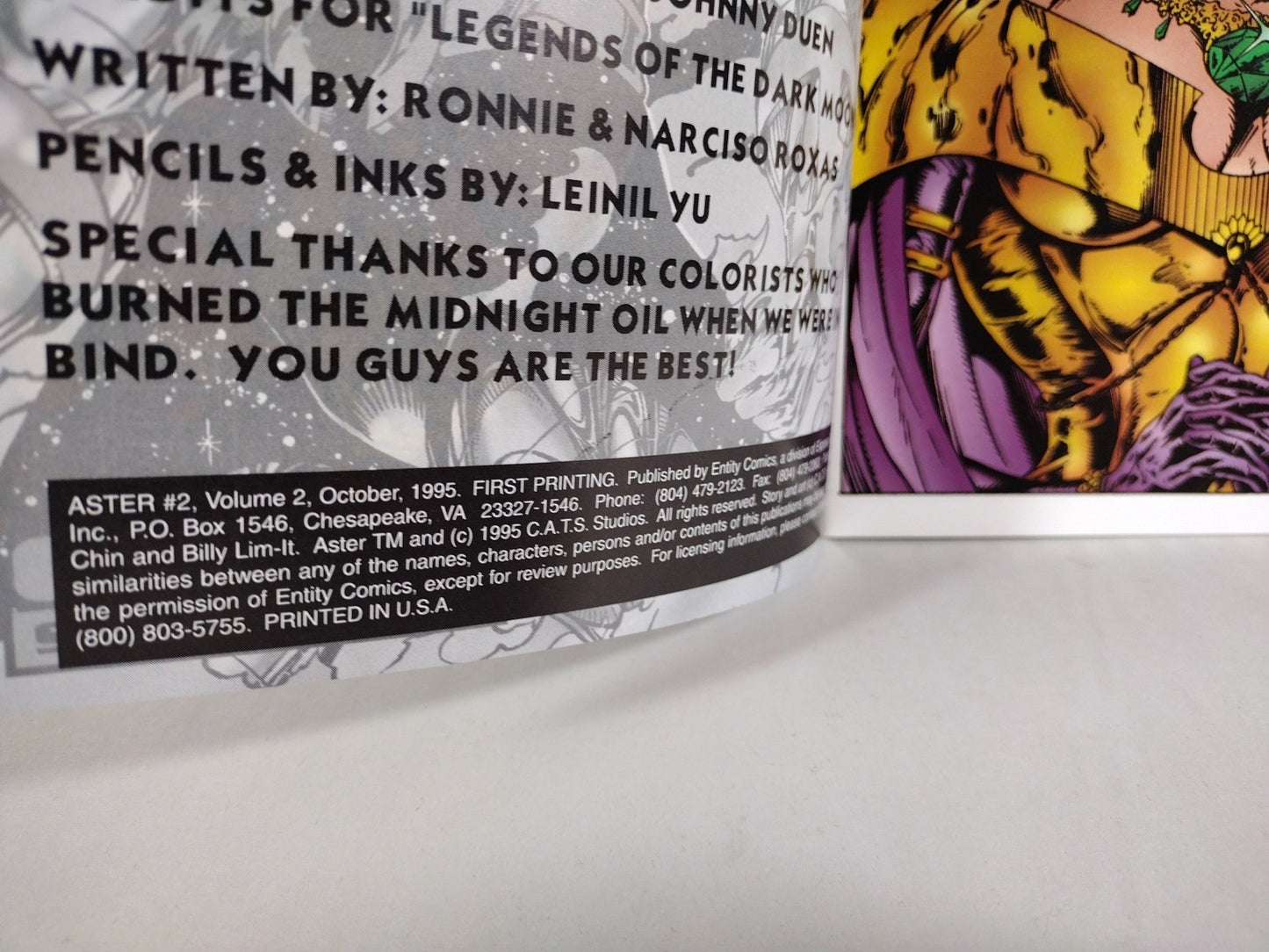 Aster Vol 2 (1995) Eternity Comic Lot #2 3 Last Celestial Knight VF-NM