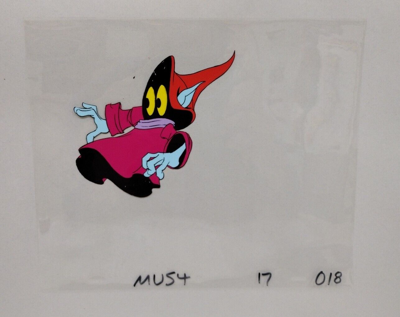 He-Man Masters of the Universe Animation Orko Production Cel W Under Drawing