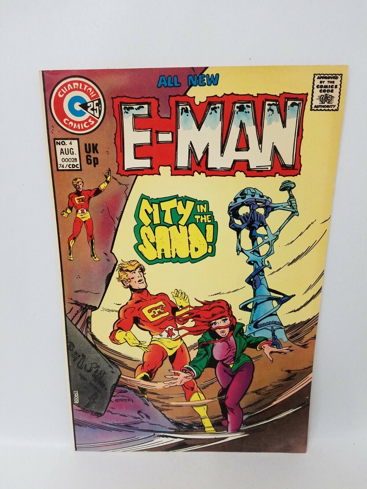 E-Man (1974) Charlton Comic Lot #4 & 5 Joe Staton Steve Diko 1st Print