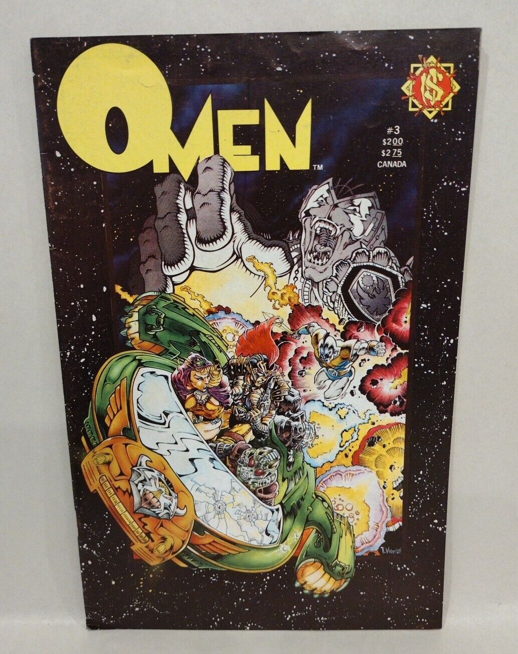 Omen (1989) Complete Northstar Comic Set #1 2 3 Tim Vigil David Quinn Sci-Fi