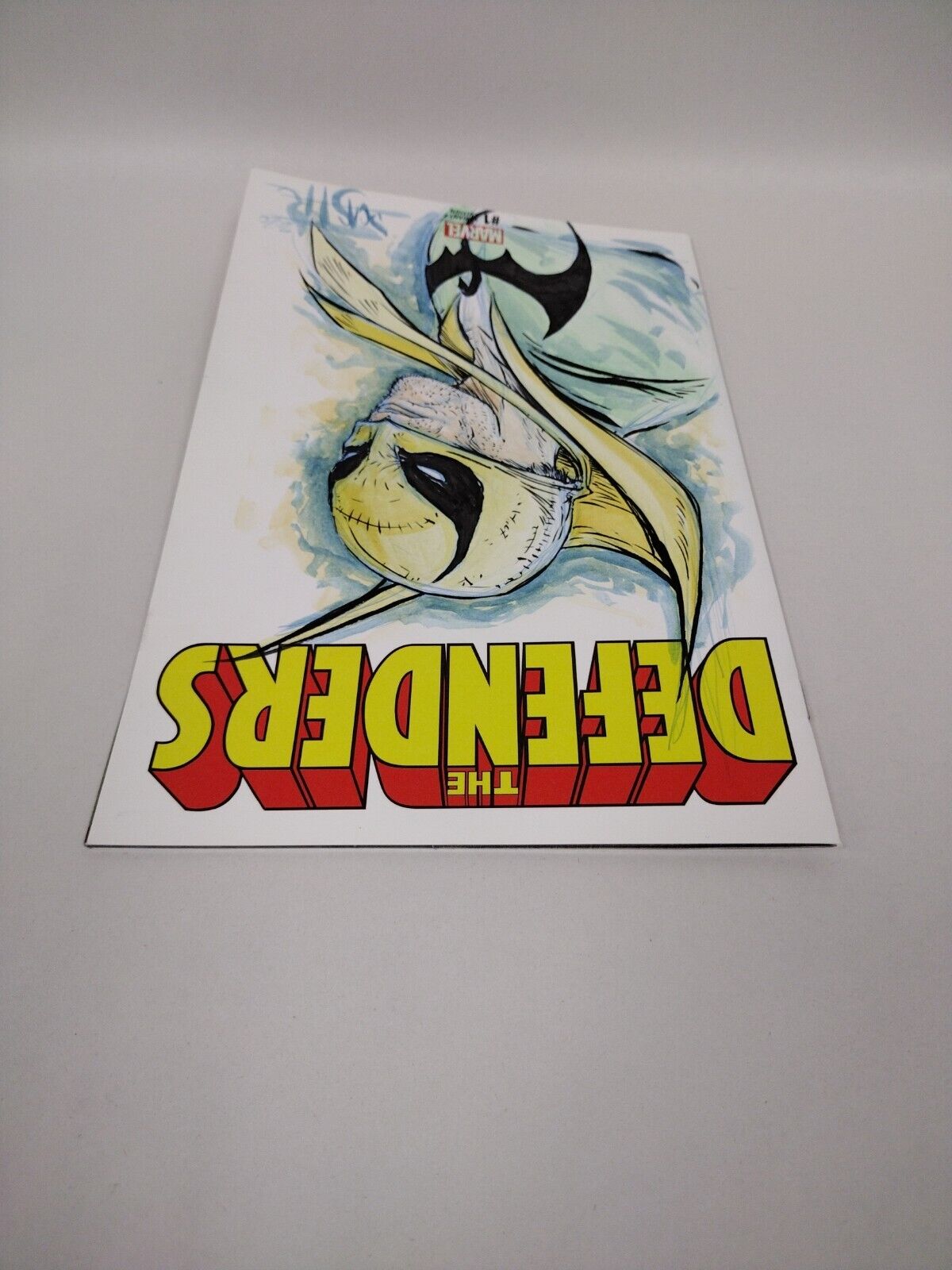 Defenders #1 (2017) Marvel Sketch Cover Comic Original Dave Castr Iron Fist Art