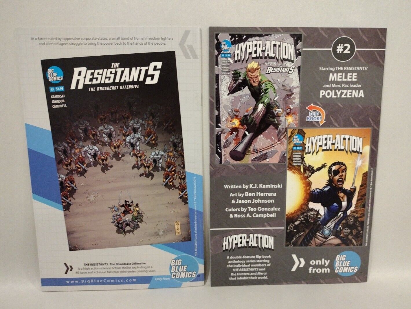 Resistants (2016) #0-3 Hyper-Action 1-3 + One-Shot Big Blues Comic Lot Set