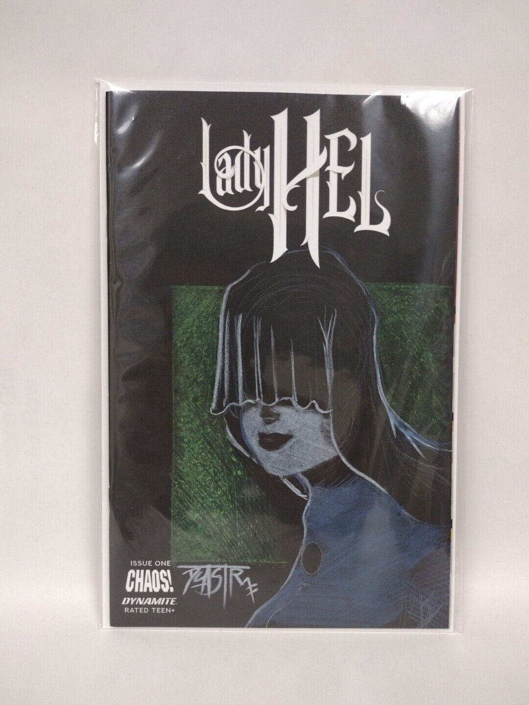 Lady Hel #1 Cover F Black Blank Authentix w Original Art Dcastr w ARG COA # 