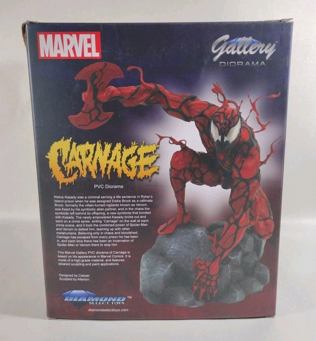 Marvel Gallery CARNAGE 9" PVC Diorama Diamond Select New In Box