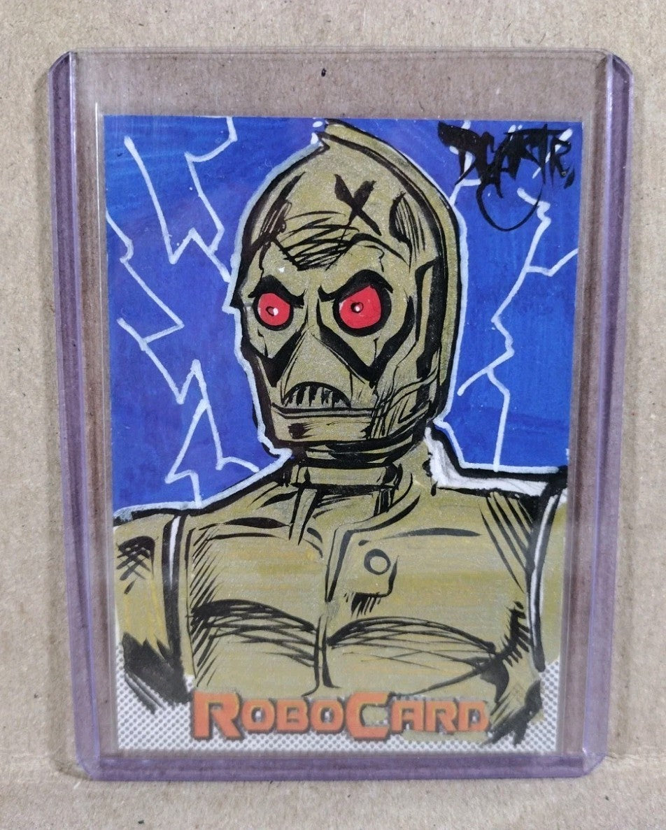 Robocard (2026) ARG Sketch Card W Original Dave Castr Triple Zero 0-0-0 Art