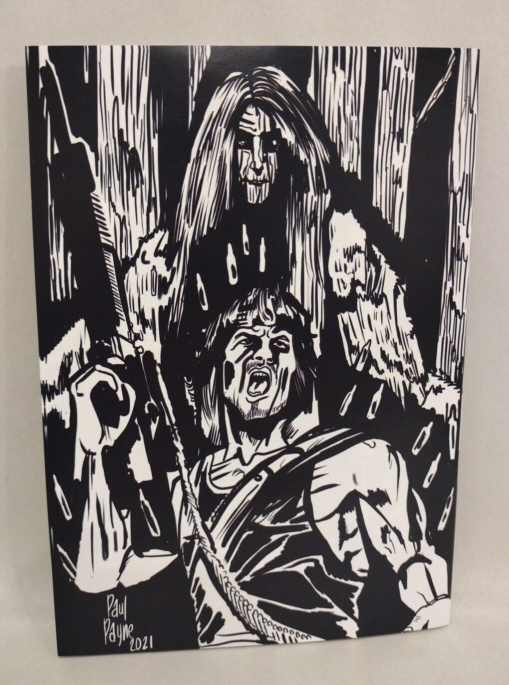 Rambo Versus Blair Witch #1 (2021) Fan Made Parody Comic W Original Sketch Card