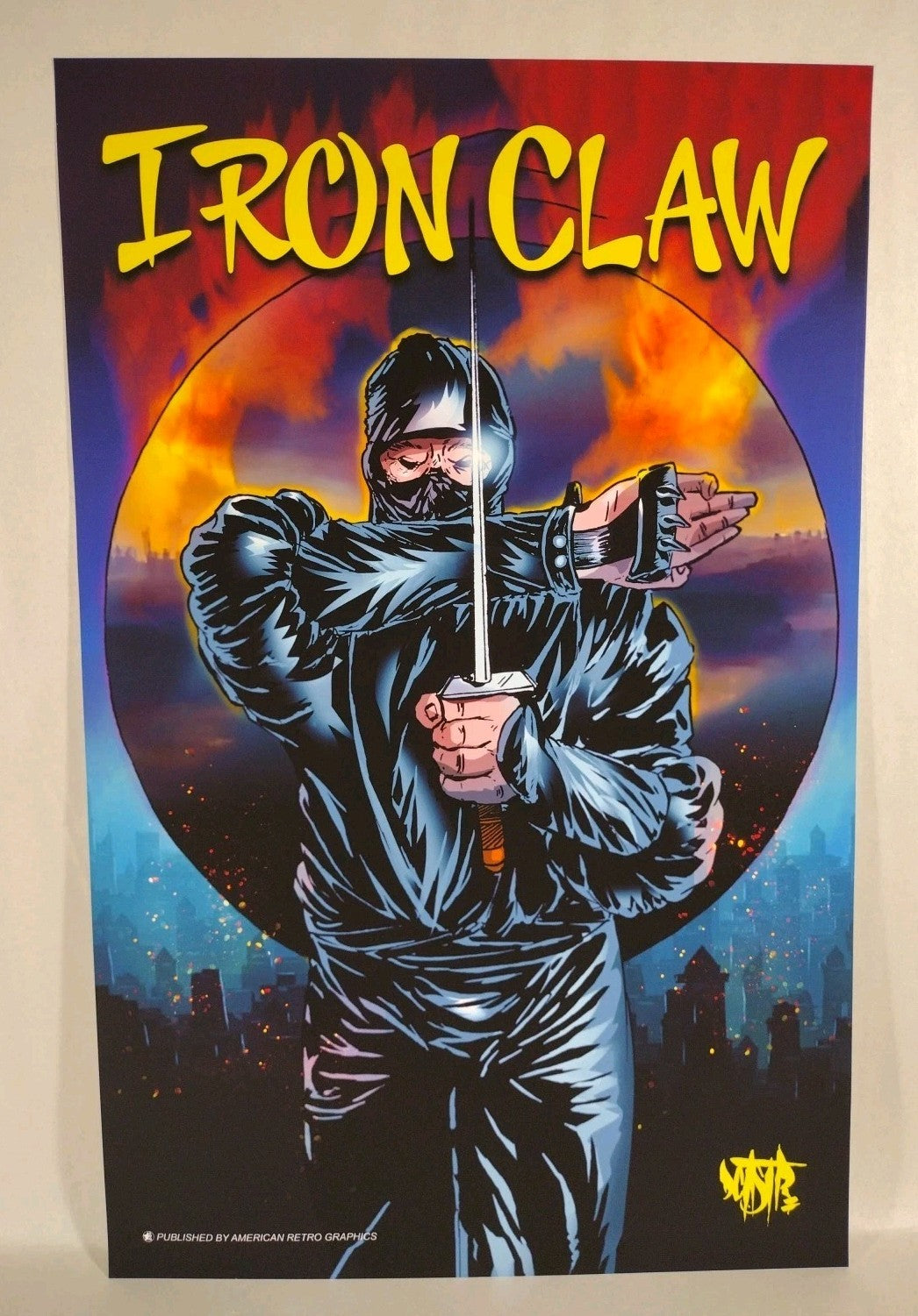 Iron Claw Ninja (2024) Dave Castr 11X17" Comic Art ARG Matte Poster Print 