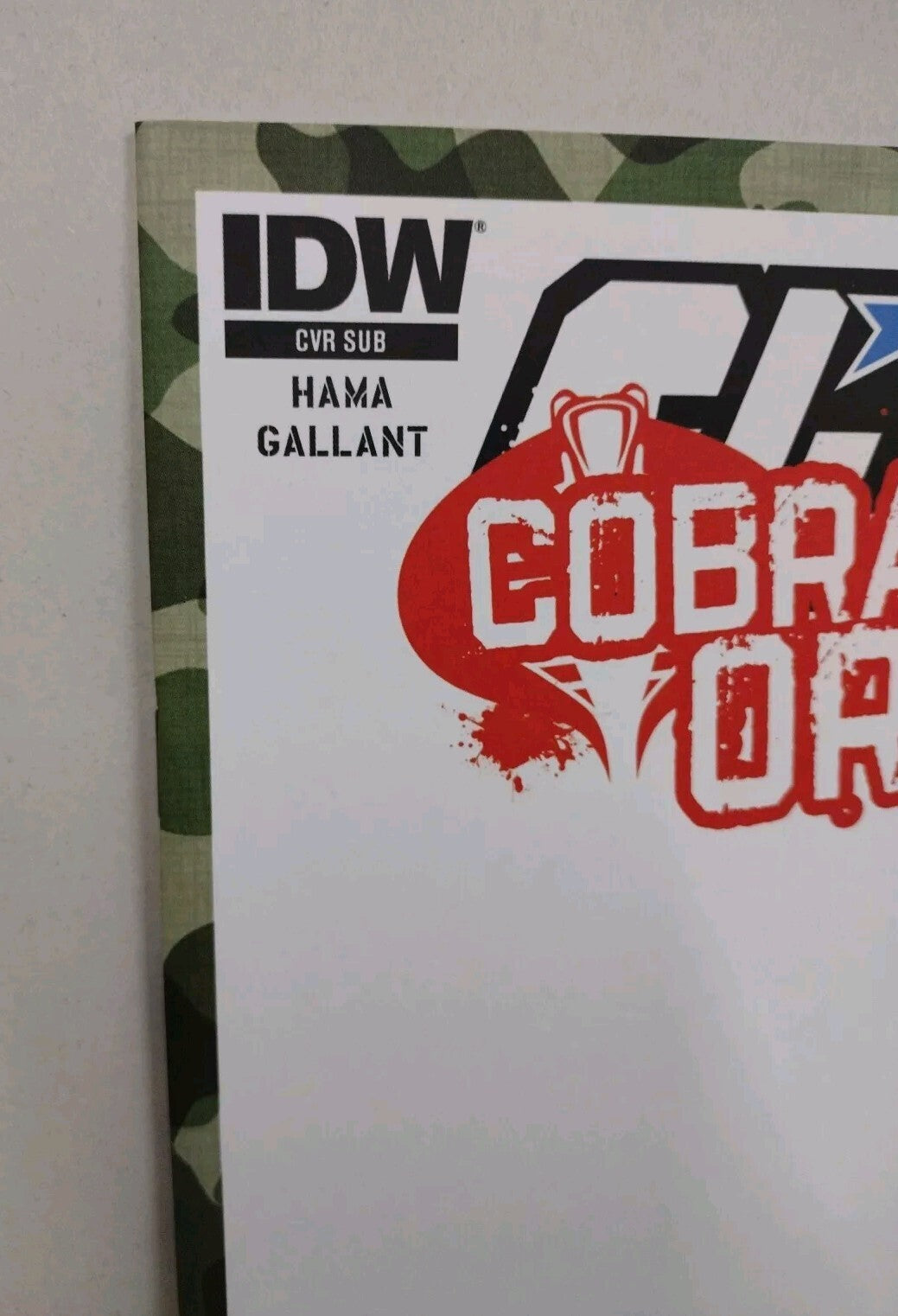 G.I. Joe Cobra World Order Prelude (2015) IDW Blank Variant Cover Comic NM