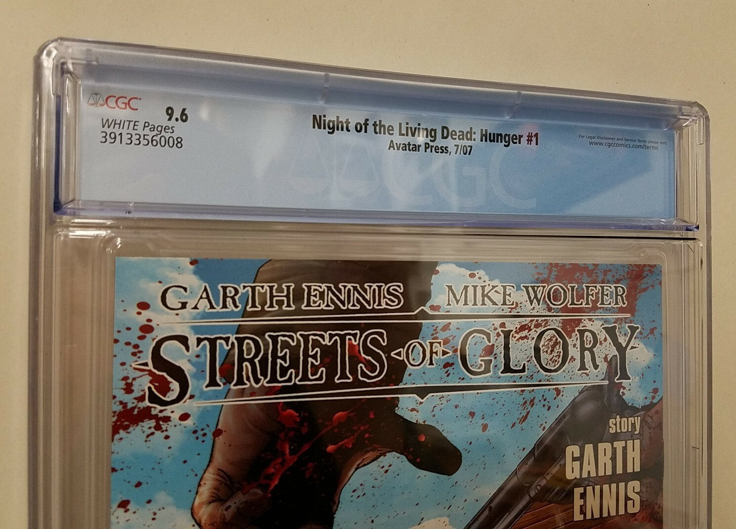 Night Of The Living Dead: Hunger (2007) Jacen Burrows Foil Comic Variant 9.6 CGC