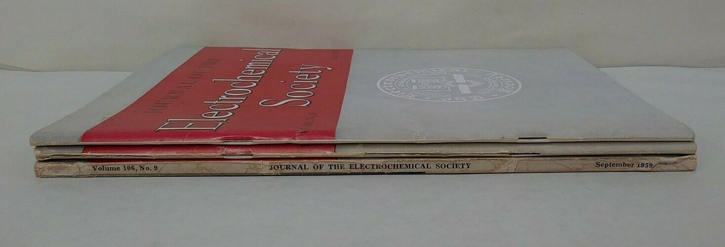 Electrochemical Society (1955) Journal Magazine Lot + Conference Program w Memo