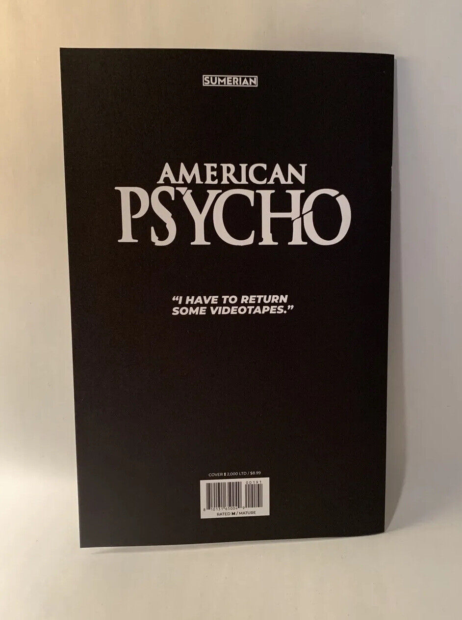 AMERICAN PSYCHO #1 Blank Sketch Cover variant Comic W Original Dave Castr Art