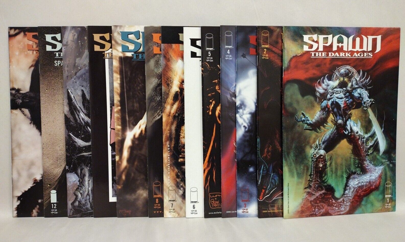 Spawn The Dark Ages (1999) Image Comic Lot Set #1-12 14 Liam Sharp Holguin VF-NM