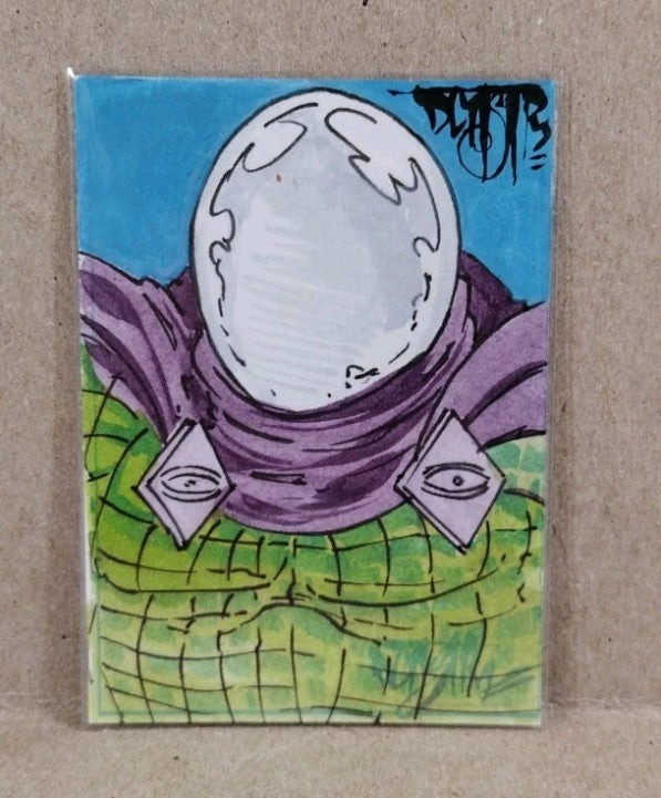 Dave Castr Crusin (2025) OAC Sketch Card W Original Marvel Mysterio Art ACEO