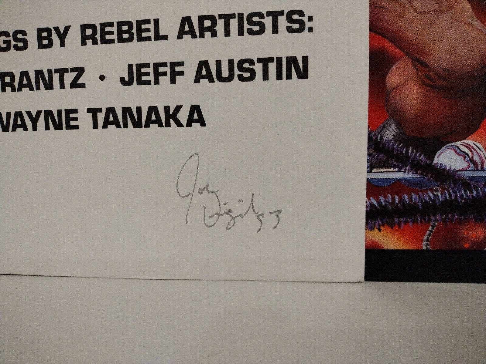 Rebel Studios Cover Portfolio (1992) Signed Joe Vigil David Barbor 5 Print Set 