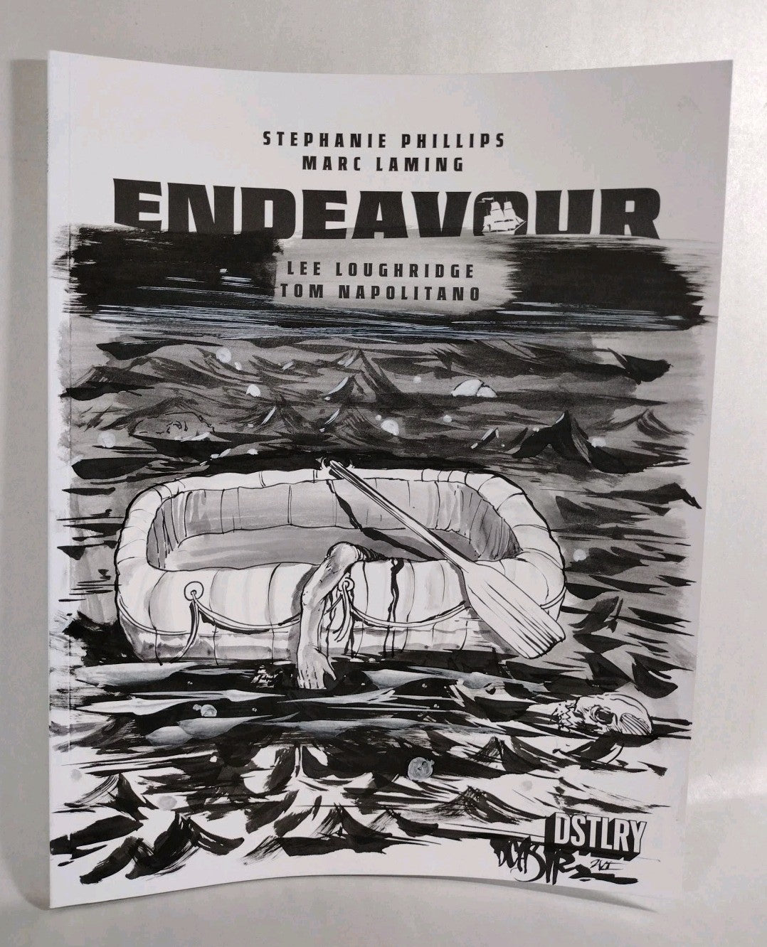 Endeavor #1 (2025) DSTLRY Sketch Cover Comic W Orignal Dave Castr Art ARG COA