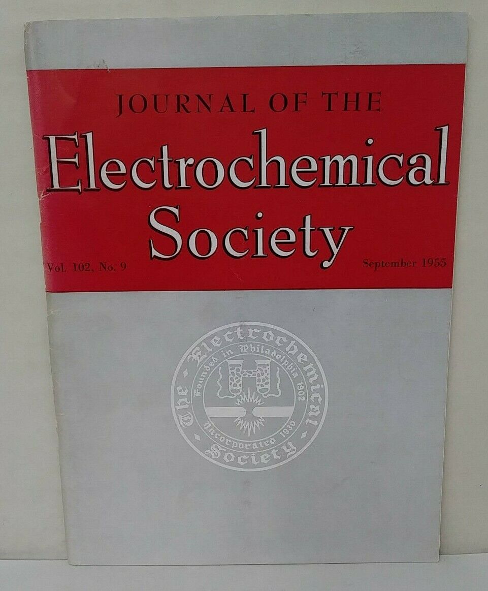 Electrochemical Society (1955) Journal Magazine Lot + Conference Program w Memo