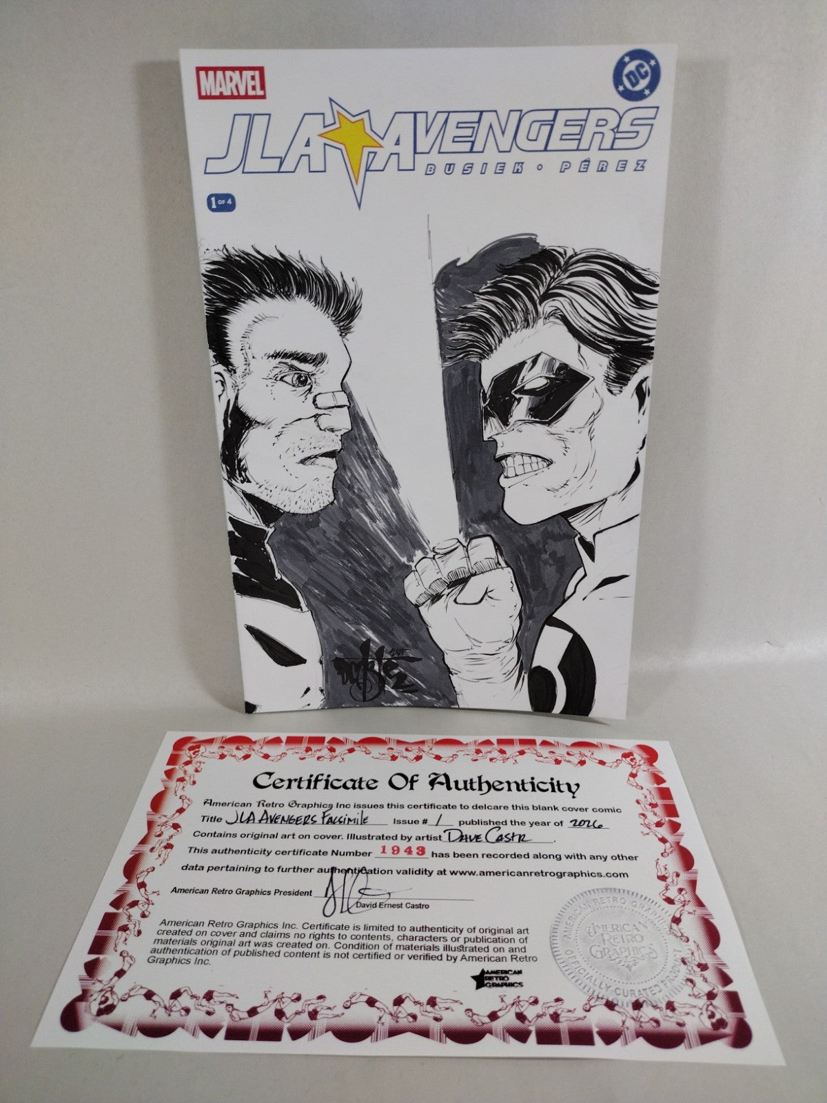 JLA Avengers #1 (2026) DC Marvel Facsimile Sketch Variant W Original DCastr Art