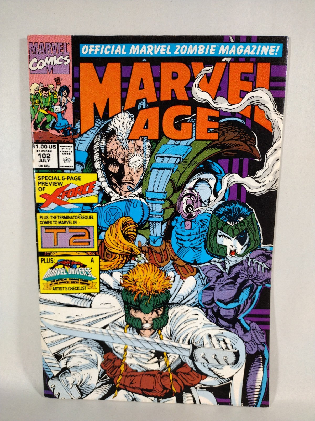 X-Force Marvel Comic Lot #1 1 2nd Gold 2-4 Spider-Man #16 Marvel Age #102 VF+