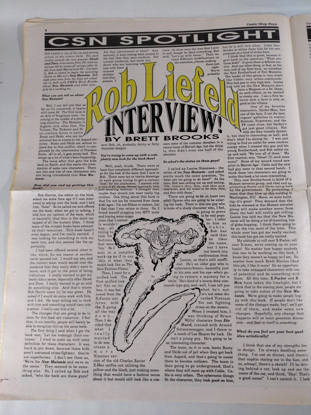 Comic Shop News 118 August 27 1989 Newsletter 1st New Mutants Cable Shown Named