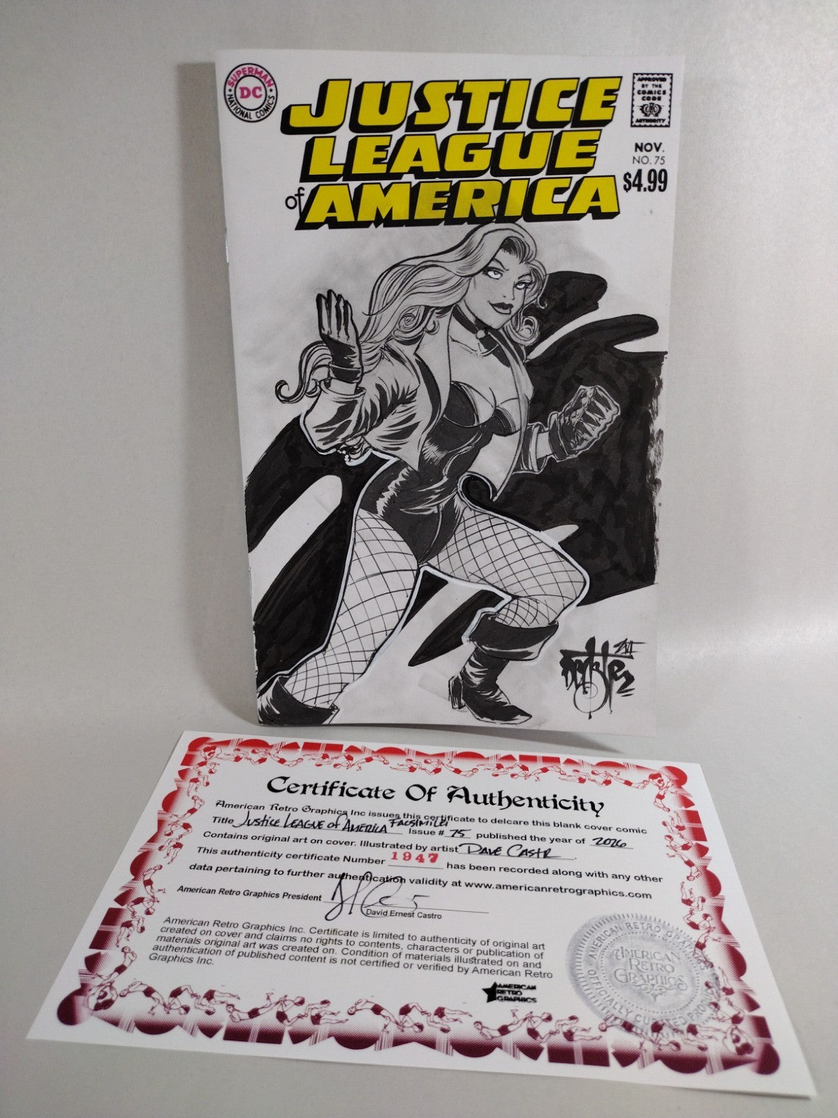 Justice League Of America Facsimile #75 (2026) DC Sketch Cover W Original Art