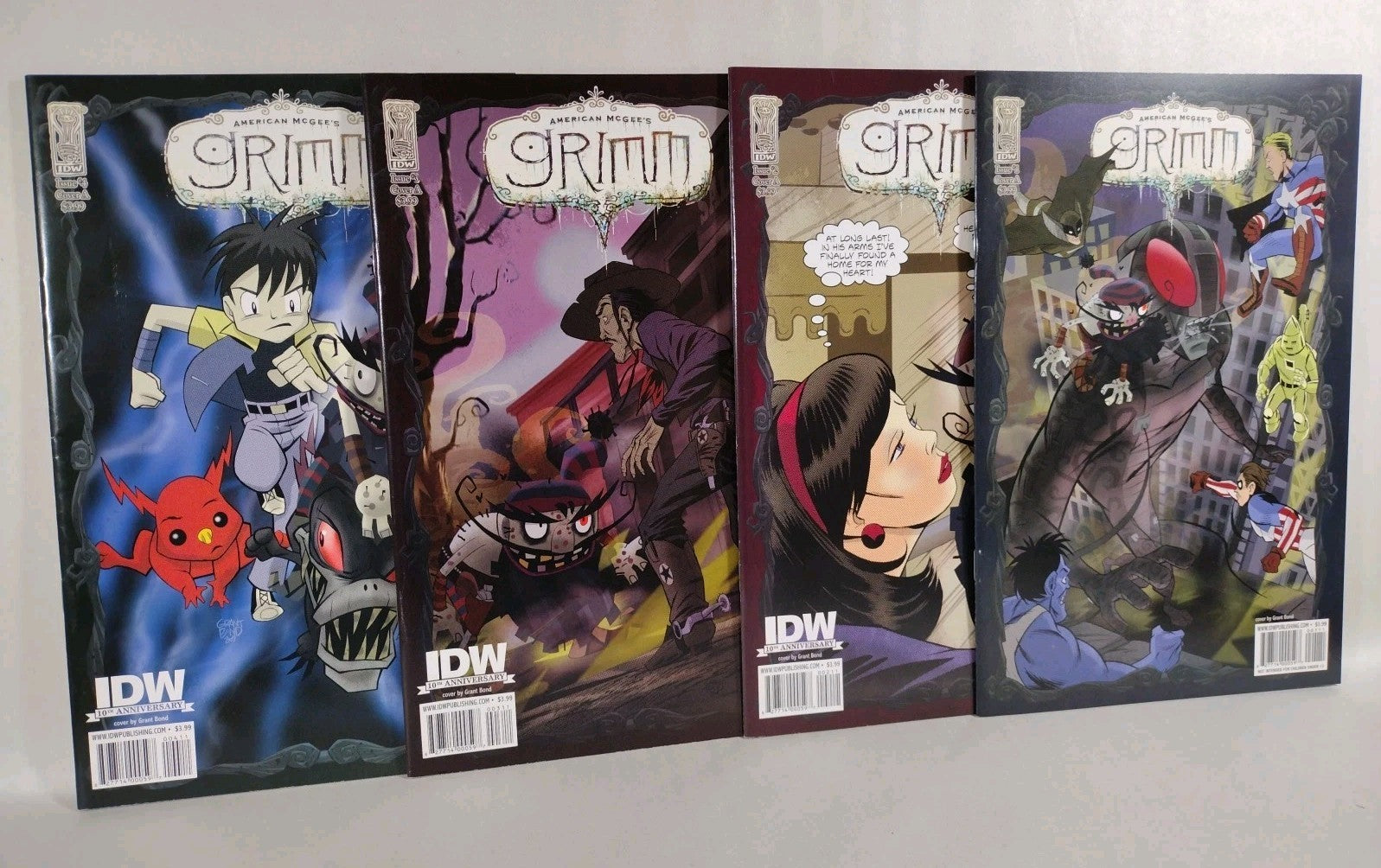American Mcgee Grimm 1 2 3 4 (2009) IDW Comic lot  Bond MacPherson VF-NM