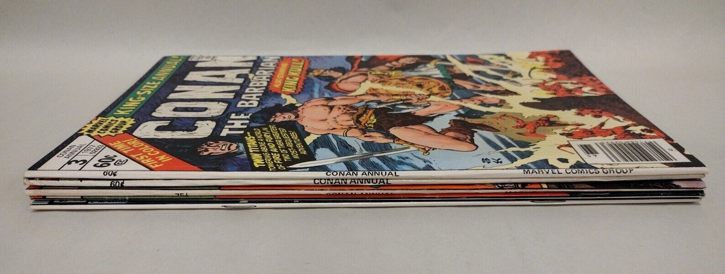 Conan (1977) King Size Annual Marvel Comic Lot Set 3 4 5 6 7 