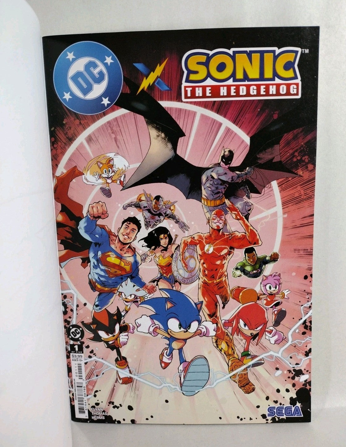DC X Sonic the Hedgehog 1 (2025) DC Sega Sketch Variant Cover W Original JAG Art