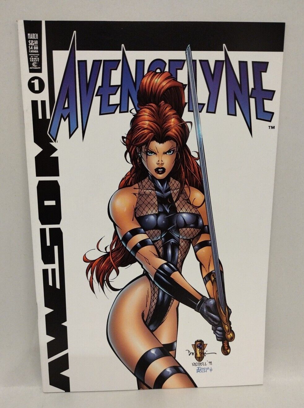 Avengelyne #1 (1999) Awesome Dan Fraga Variant Comic Set