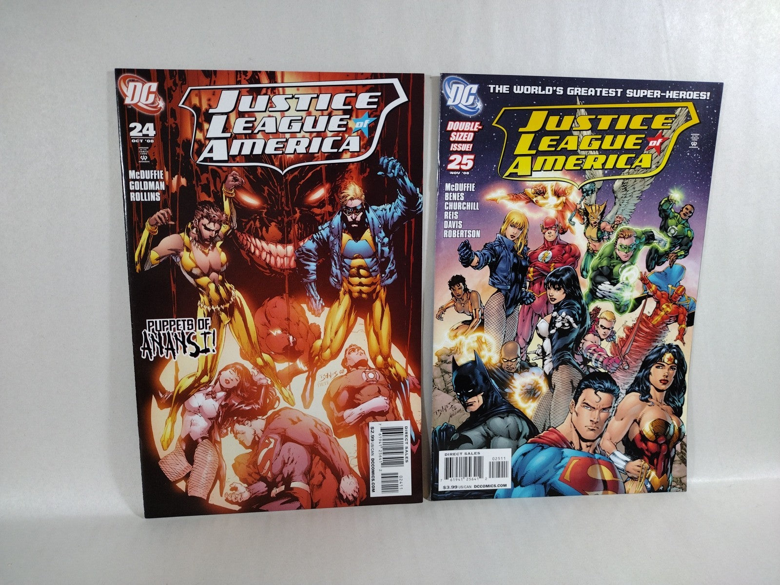 Justice League Of America (2007) DC Comic Lot Set #10 12-28 W Connecting Covers